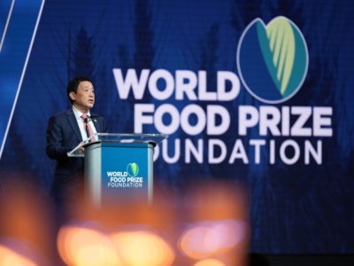 Qu Dongya FAO director general World Food Prize WFP.jpg