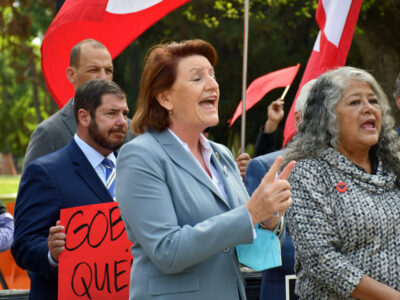 Toni Atkins UFW rally