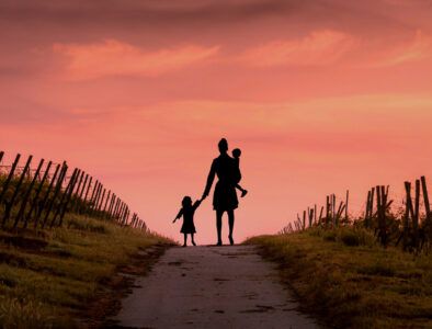 rural mother and child