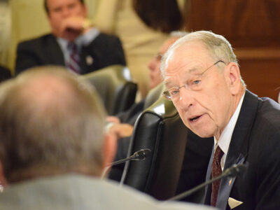 Chuck Grassley speaks to Scott Hutchins3_Senate Ag Committee July 2019