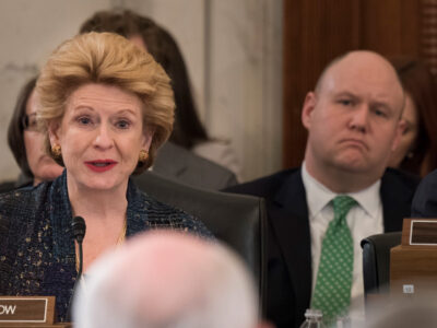 Sen Debbie Stabenow and Joe Schultz