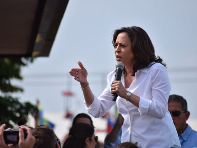 Kamala Harris speaks at ISF 2019 soapbox 5