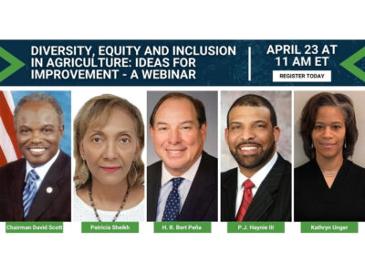 Diversity, equity and inclusion in agriculture: Ideas for improvement webinar images of speakers