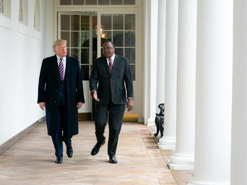 Donald Trump and Uhuru Kenyatta