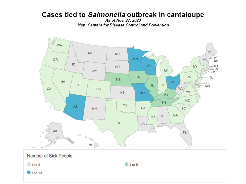 FDA issues new cantaloupe recalls in Salmonella outbreak AgriPulse