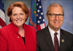 Heidi Heitkamp and Kevin Cramer