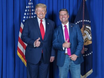 Ronny Jackson with Trump (campaign photo)