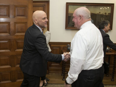 Sonny Perdue and Stephen Hahn