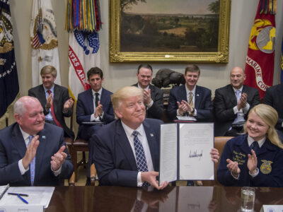 President Donald Trump and Ag Secretary Sonny Perdue