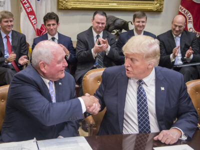 President Donald Trump and Ag Secretary Sonny Perdue