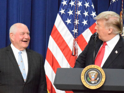 Donald Trump and Sonny Perdue