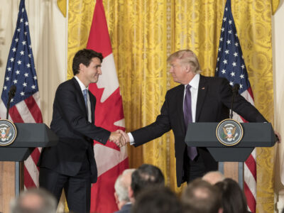 President Donald Trump and Canadian Prime Minister Justin Trudeau