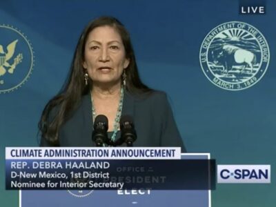 Deb Haaland at 10/19 introduction