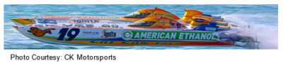 CK Motorsports ethanol boat