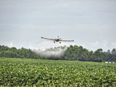 Crop dusting, or spraying