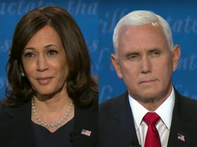 Mike Pence and Kamala Harris